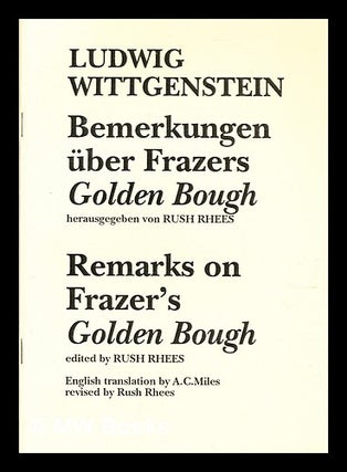 Item #354798 Remarks on Frazer's Golden bough / Ludwig Wittgenstein ; English translation by A.C....