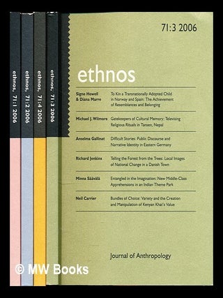Item #354881 Ethnos: Journal of Anthropology: Museum of Ethnography, Sweden: in four volumes....