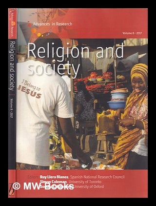 Item #355070 Religion and society/ Advances in Research Volume 8. Thomson Gale