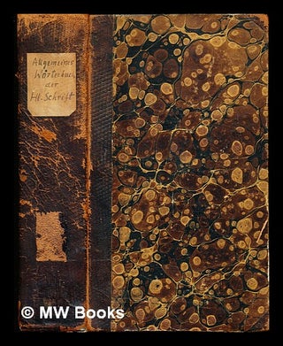 Item #355627 Allgemeines Wörterbuch der heiligen schrift: two volumes bound in one. Dr. J. F....