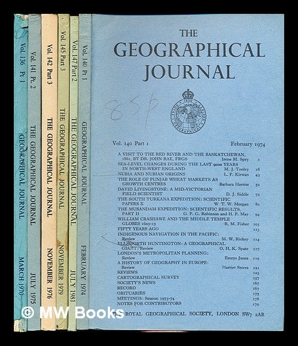 Item #355695 The Geographical Journal: in 6 issues. London The Royal Geographical Society.