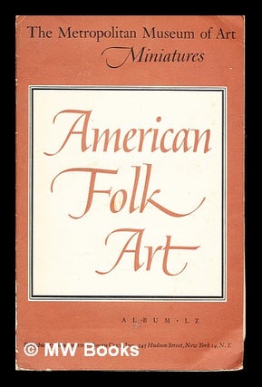 Item #356151 The Metropolitan Museum of Art Miniatures: album: LZ. Louis C. Davidson American...