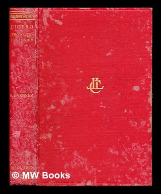 Item #356510 Cicero, the speeches / with an English translation by R. Gardner. Marcus Tullius....