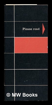 Item #358784 H. Hacker Design Group Limited pamphlet on paper production. H. Hacker Design Group...