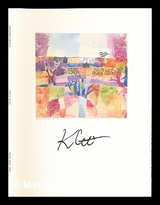 Item #359589 Paul Klee: 1879-1940: 23rd November - 15th December 1989: Monday to Friday, 10 am. -...