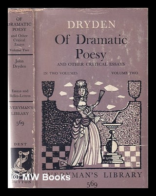Item #360053 Of dramatic poesy, and other critical essays Volume Two / ed. by G. Watson. John...