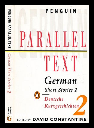 Item #363204 German short stories 2 = Deutsche kurzgeschichten 2 / edited by David Constantine....