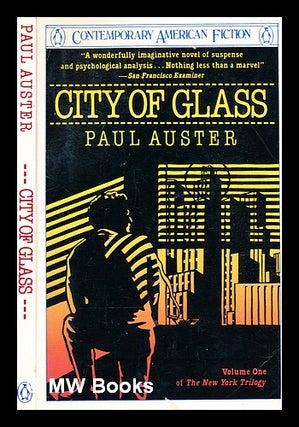 Item #363911 City of glass / by Paul Auster. Paul Auster, b. 1947