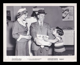 Item #368728 A scene from "Just Across the Street": a Universal-International Picture: photo...