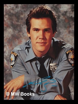 Item #368813 SIGNED colour photograph of Josh Brolin. Josh Brolin, American Actor