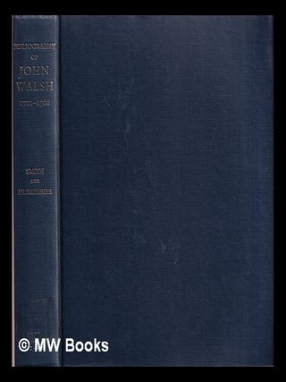 Item #369280 A bibliography of the musical works published by the firm of John Walsh during the...