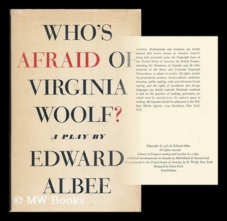 Item #36965 Who's Afraid of Virginia Woolf? A Play. Edward Albee, 1928