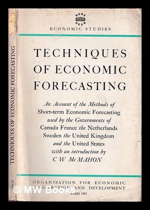 Item #369757 Techniques of economic forecasting : an account of the methods of short-term...