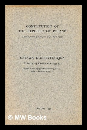 Item #369863 Constitution of the Republic of Poland. Official "Journal of Laws", no. 30, 24 April...