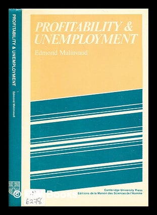 Item #370149 Profitability and unemployment : based on the Marshall lectures given at the...