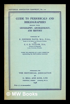 Item #371265 Guide to periodicals and bibliographies dealing with geography, archaeology and...