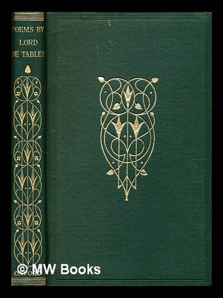 Item #372053 Select poems of Lord De Tabley / edited by John Drinkwater. John Leicester Warren