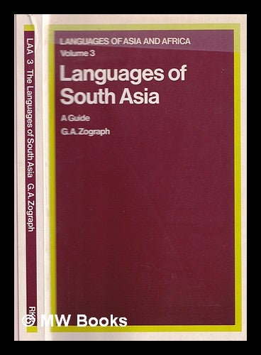 Item #372982 Languages of South Asia : a guide. Georgi Aleksandrovich Zograf.
