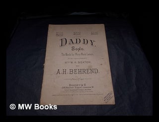 Item #374431 Daddy : song / the words by Mary Mark Lemon ; the music composed and dedicated to...