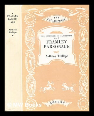 Item #375993 Framley Parsonage / Anthony Trollope. Anthony Trollope