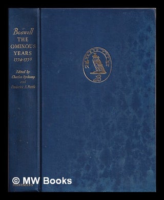 Item #376062 Boswell : the ominous years, 1774-1776. James Boswell
