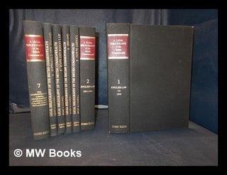 Item #377901 Sweet and Maxwell's Legal Bibliography of The British Commonwealth of Nations Volume...