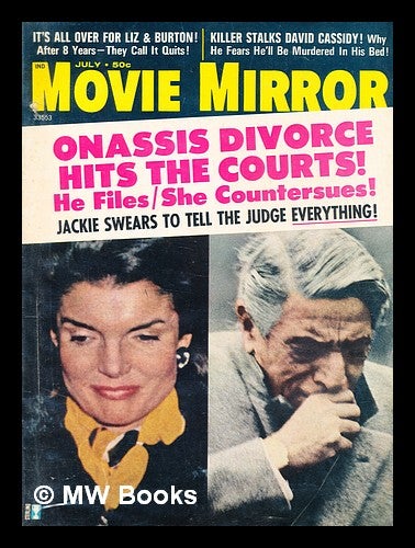 Item #378158 Movie Mirror [Jackie Onassis] (July 1972). Star Guidance.