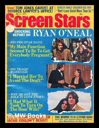 Item #378163 Screen Stars [Ryan O'Neal] (September 1971). Magazine Management Co.