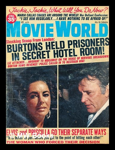 Item #378168 Movie World [Elizabeth Taylor] (April 1970]. Magazine Managament.