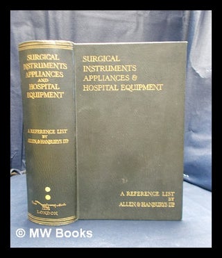 Item #379850 A reference list of surgical instruments and medical appliances, orthopaedic and...