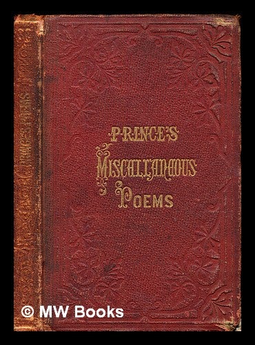 Item #379867 Miscellaneous Poems : By John Critchley Prince. John Critchley Prince.