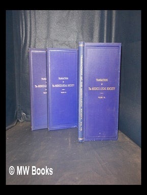 Item #381276 Transactions of The Medico-Legal Society Volume VII, VIII, IX. William A....
