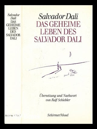 Item #381633 Das geheime Leben des Salvador Dali. Salvador Dalí