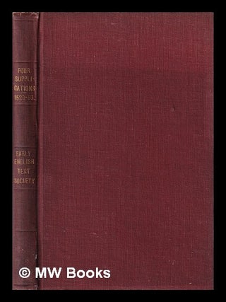 Item #383617 A supplicacyon for the beggers / by Simon Fish ; now re-edited by Frederick J....