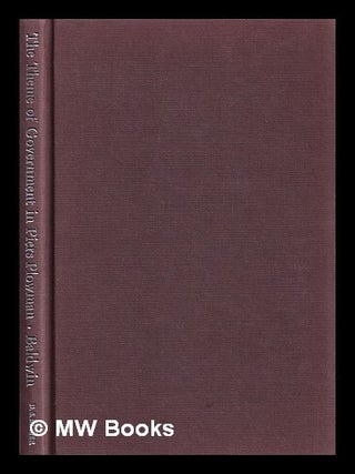 Item #385978 The theme of government in Piers Plowman / Anna P. Baldwin. Anna P. Baldwin