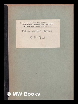 Item #387714 Public record office. Descriptive list of state papers, foreign: Savoy. foreign:...