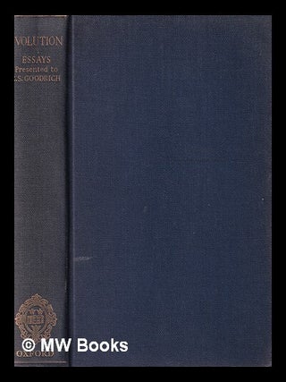 Item #389985 Evolution : essays on aspects of evolutionary biology / presented to Professor E.S....