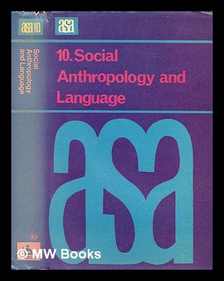 Item #391390 Social anthropology and language. Edwin Ardener