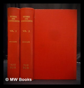 Item #394429 Records and reminiscences, personal and general - in 2 volumes. Francis Cowley Burnand