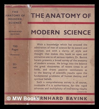 Item #395027 The anatomy of modern science : an introduction to the scientific philosophy of...