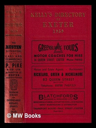Item #395303 Kelly's directory of Exeter : (incorporating Besley's Exeter directory). Kelly's...