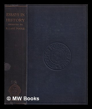 Item #397232 Essays in history presented to Reginald Lane Poole / edited by H.W.C. Davis. H. W....