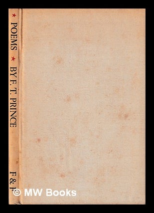Item #398332 Poems / by F.T. Prince. F. T. Prince