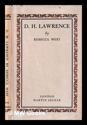 Item #398660 D. H. Lawrence. Rebecca West