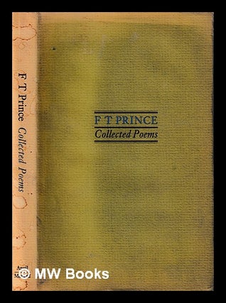Item #398756 Collected poems / F.T. Prince. F. T. Prince