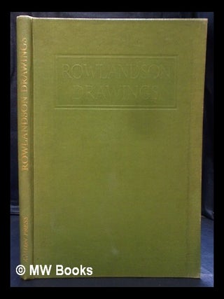 Item #399009 Rowlandson drawings / edited and introduced by Adrian Bury. Adrian Bury, Thomas...