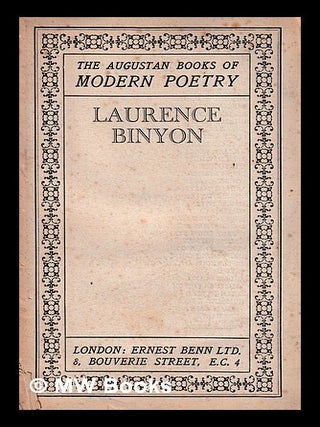 Item #400125 Laurence Binyon. Laurence Binyon, Edward Thompson