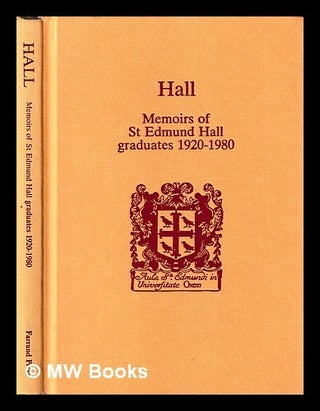 Item #403793 Hall / edited by Alan Jenkins. Alan Jenkins