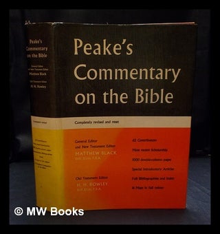 Item #404597 Peake's Commentary on the Bible / general editor and New Testament editor: Matthew...