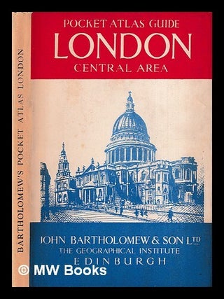 Item #404896 Central London Atlas-Guide : designed by Bartholomew. Bartholomew, designer